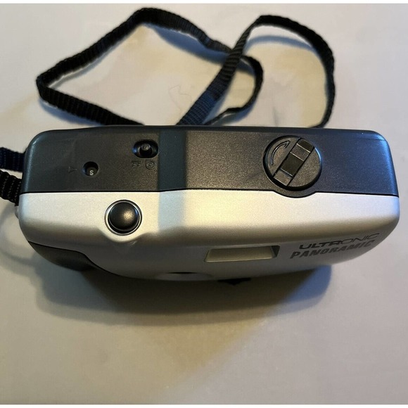 Vintage Ultronic Panoramic Camera 35mm Film Point & Shoot Silver & carrying case - Picture 5 of 8